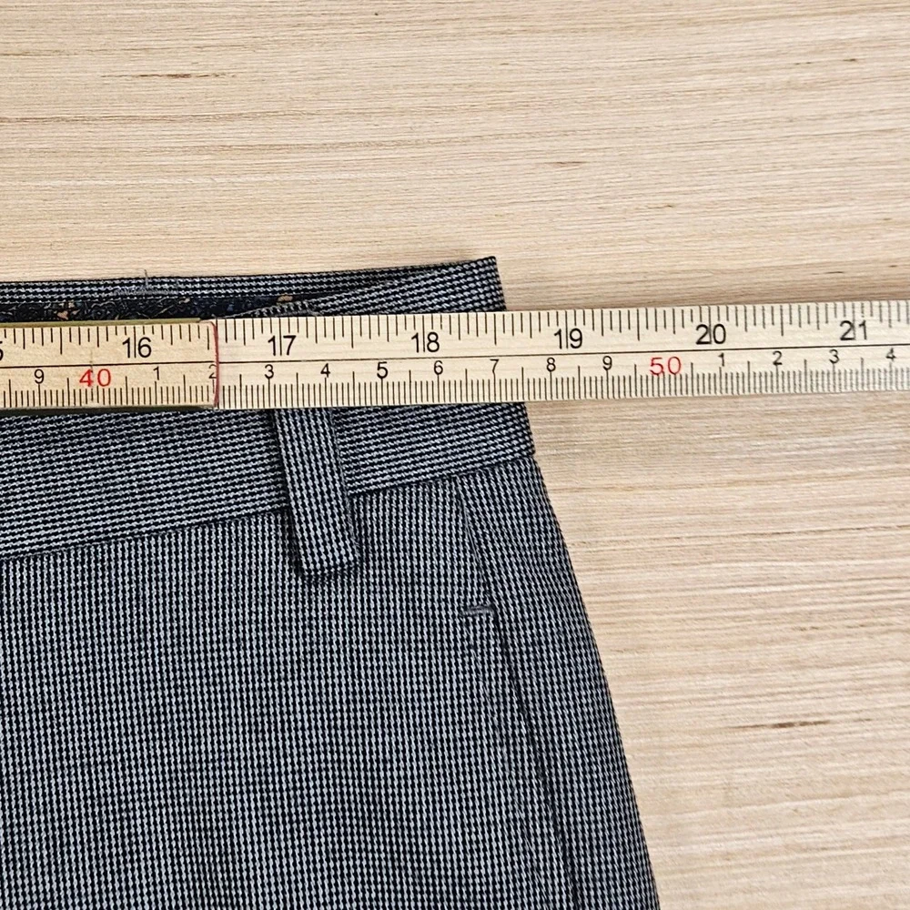 Lauren Ralph Lauren Dress Pants Mens 38x30 Gray Micro Houndstooth Stretch